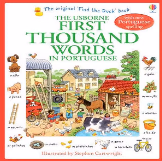 Usborne Publishing Ltd Heather Amery First Thousand Words in Portuguese Multicolour Paperback Book