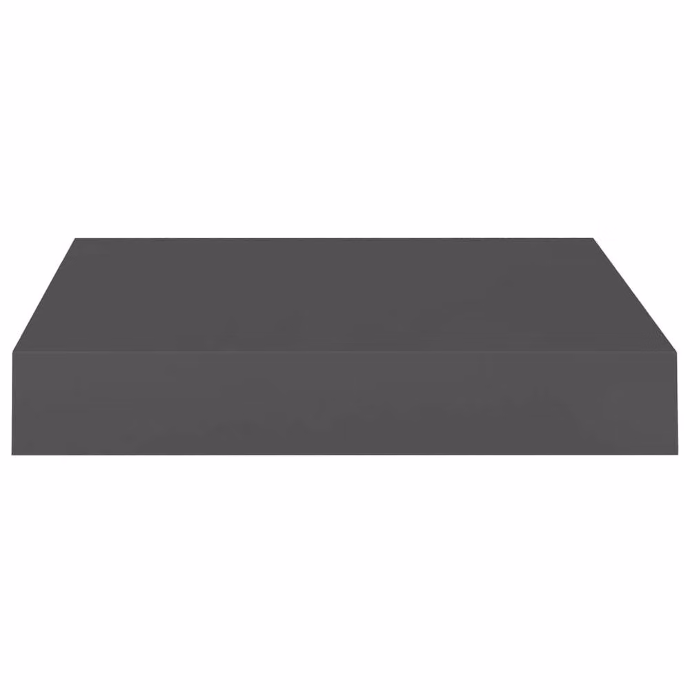 Berkfield Home Floating Wall Shelf in High Gloss Grey, W/D/H: 23 x 23.5 x 3.8 cm – 4