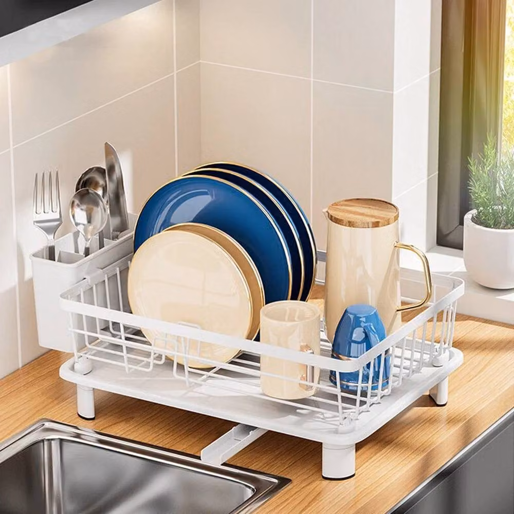 PAWNORA White Kitchen Sink Cutlery Draining Holder – 2