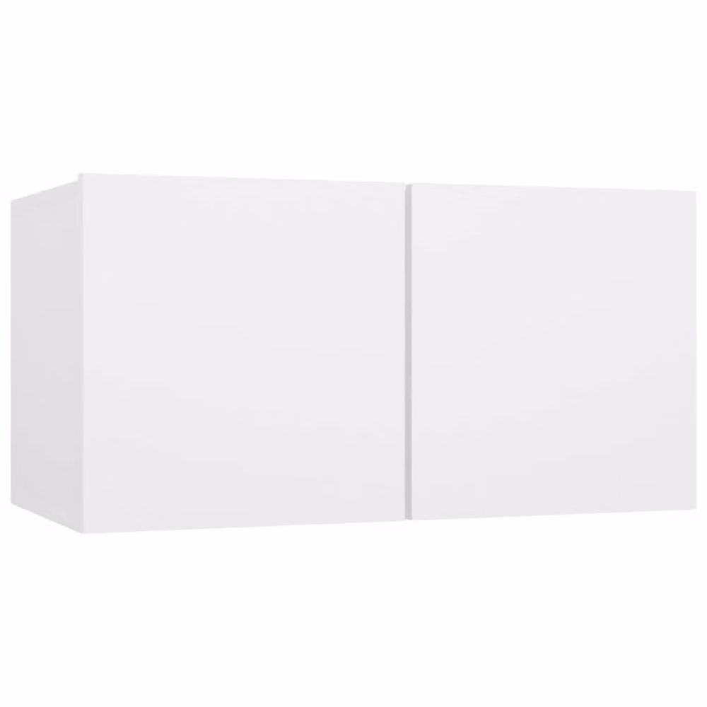 Berkfield Home 4 Piece White Minimalist TV Cabinet Set in Engineered Wood