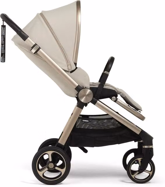 Mamas & Papas Vardo Pushchair in Beige with Hard Carrycot and Convertible Kombi System