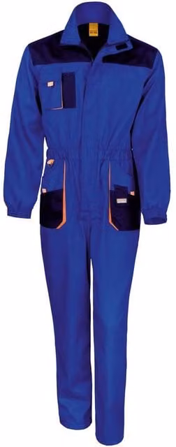 Result Work-Guard Lite Breathable and Windproof Poly-Cotton Workwear Coveralls, Pack of 2, Blue, Size: Medium – 1