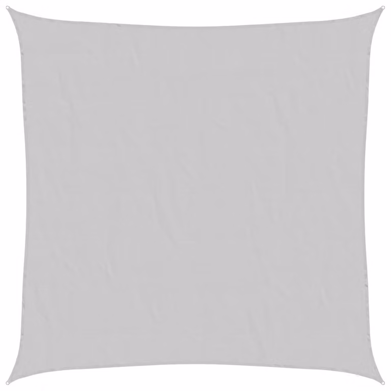 Berkfield Home Square Sun Shade Sail in Light Grey, 4 x 4 m, 100% Polyester Oxford