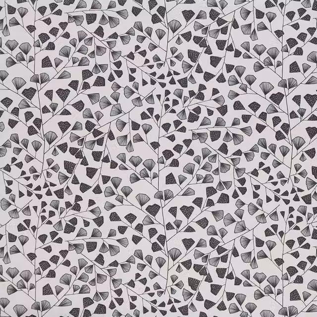Ashley Wilde Fern Fabric in Black