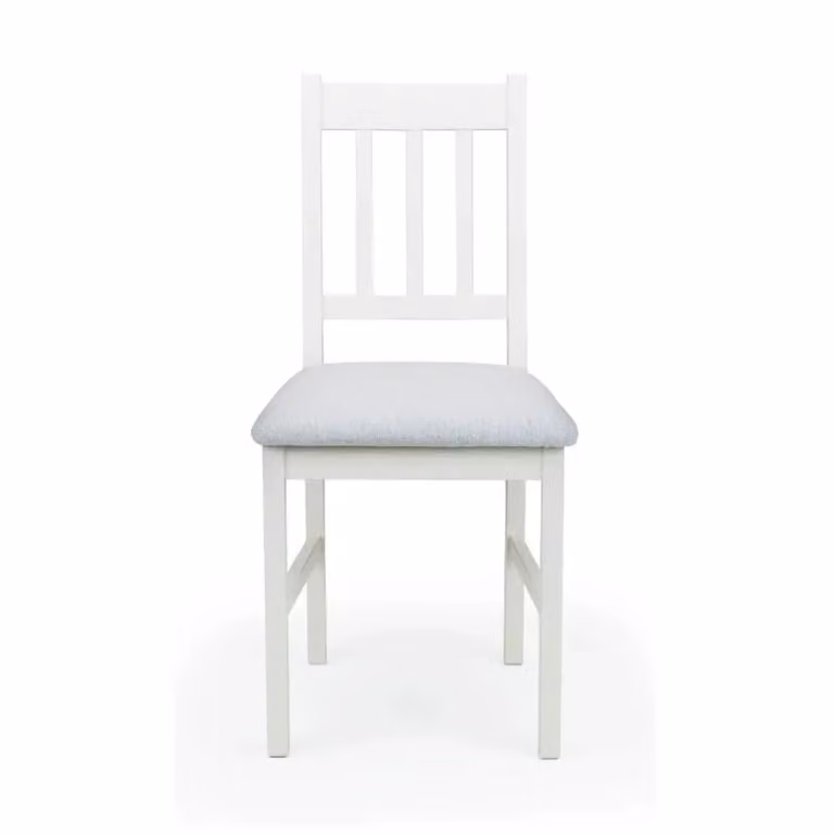 Julian Bowen Coxmoor Dining Chair in Ivory Fabric with Oak Wood Frame, W/D/H: 50 x 40 x 90 cm