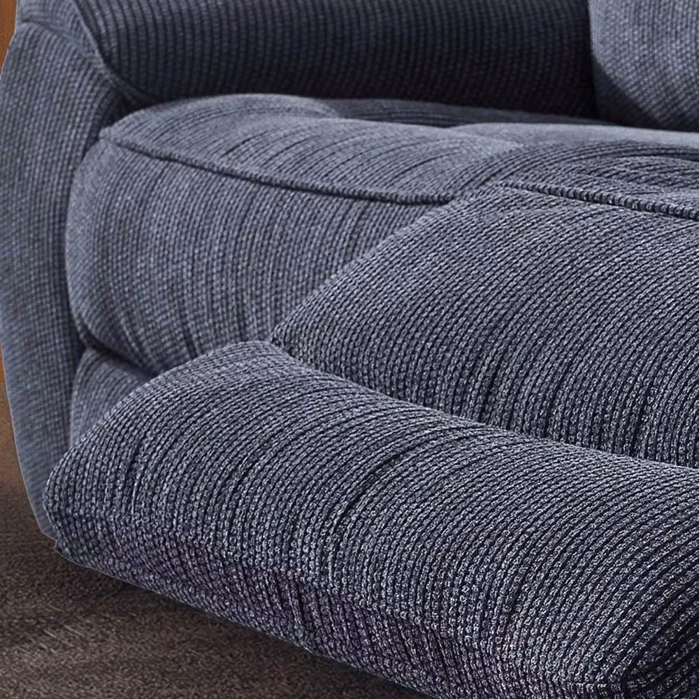 Furnishings For Less UK Lois Electric Reclining Sofa Suite 3 + 2 in Midnight Black Fabric with USB Charging – 2