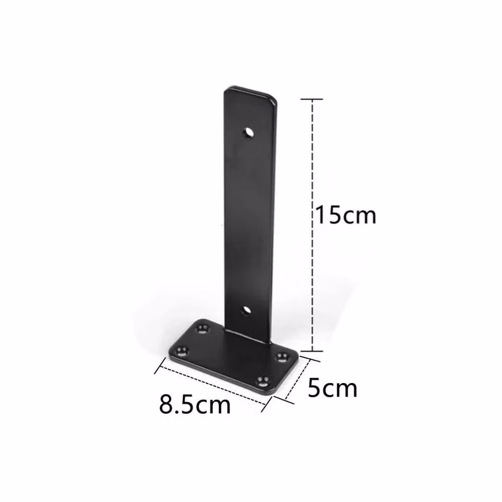 SPETLEK Black Iron Floating Shelf Brackets, 2 Pack, 15 cm – 2