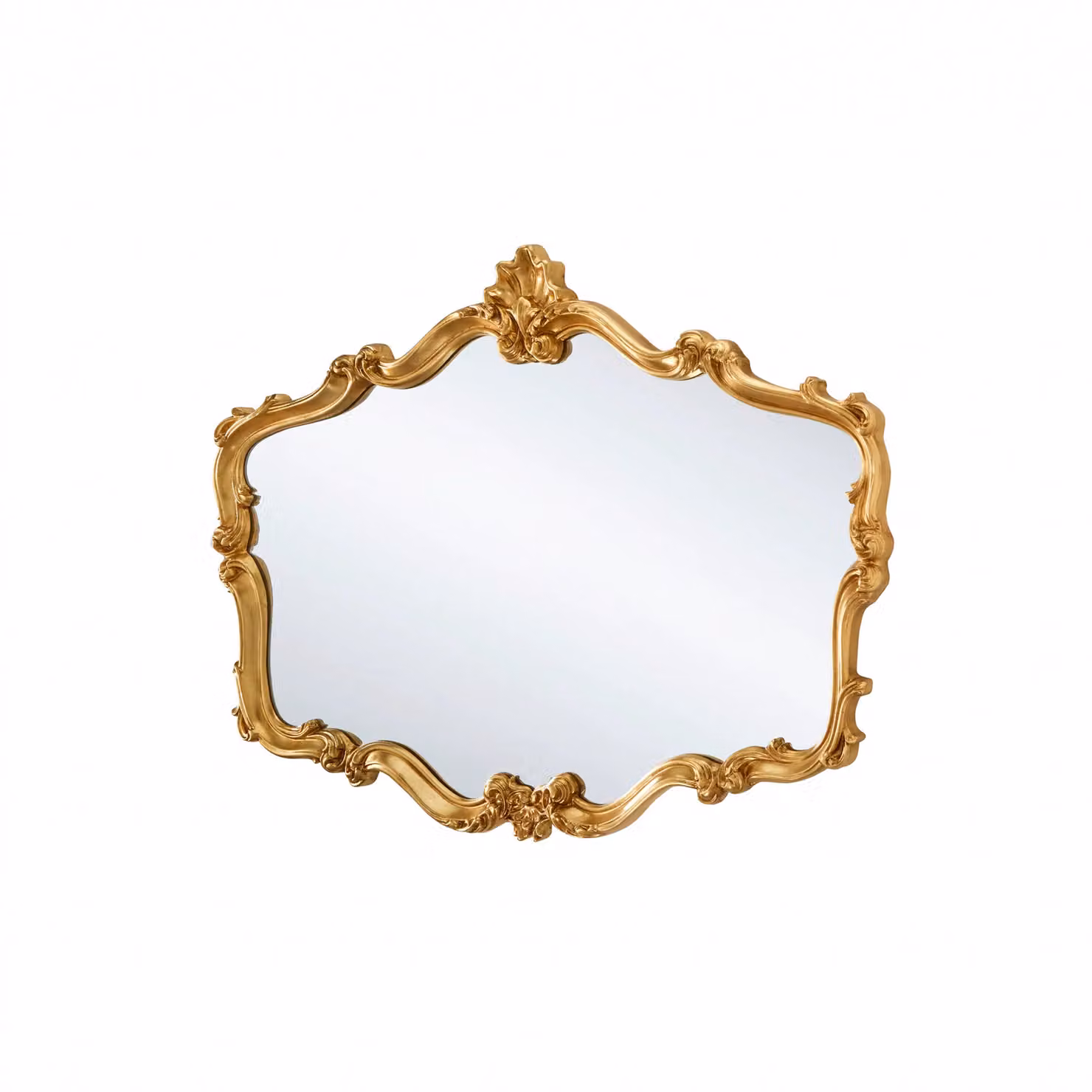 Yearn Mirrors Regency Decorative Landscape Wall Mirror in Metallic Gold – 2