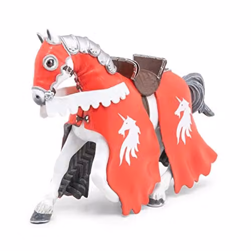 Papo Fantasy Collection Unicorn Knight's Horse with Lance Multicolour Figurine
