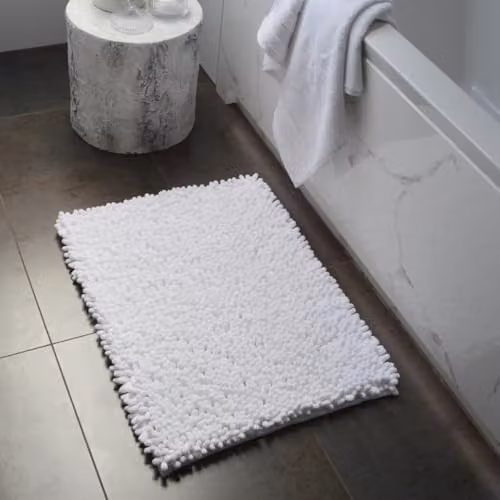 Allure Bath Fashions Jumbo Bobble Bath Mat, White, W/D/H: 70 x 50 x 1 cm – 4