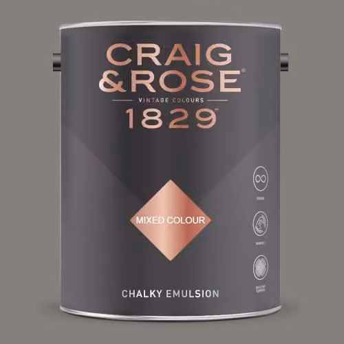Craig & Rose 1829 Chalky Emulsion Paint Stop in Chapelle, Matt, 5 l