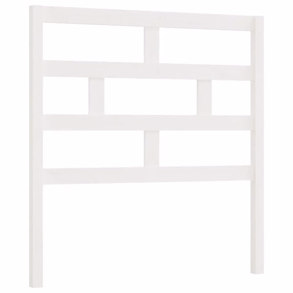Berkfield Home White Rustic Solid Pine Wood Bed Headboard W/D/H: 96 x 4 x 100 cm – 1