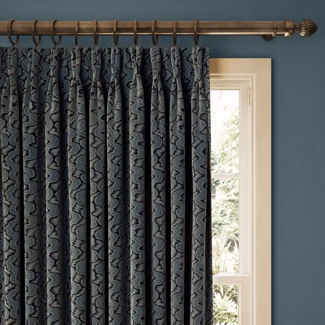 House of Hackney XYLEM Velvet Curtain in Apatite Blue