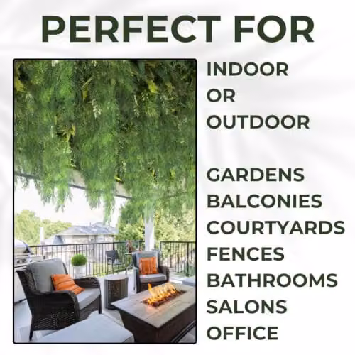Ark Mat Realistic Artificial Plant Living Wall Panels, Green, W x H: 100 x 100 cm – 5