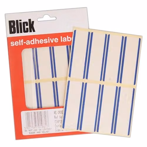 Blick Blue Self Adhesive Multipurpose Paper Stickers, 32 Labels per Pack