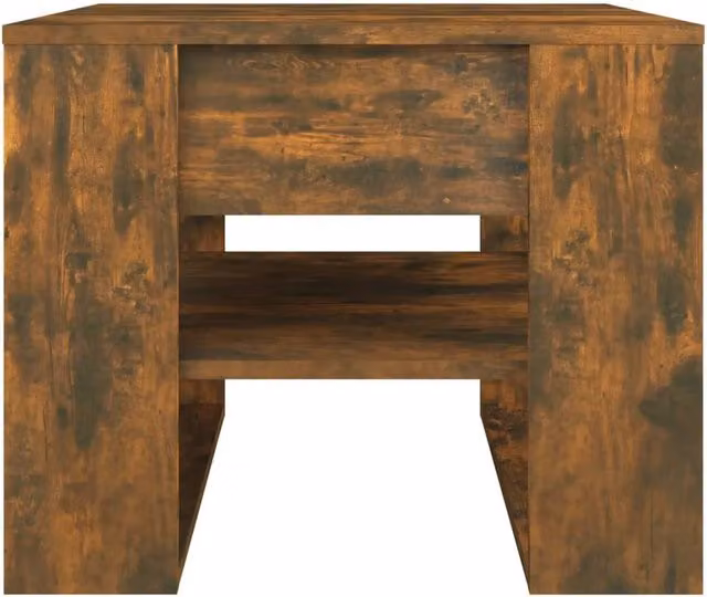 Berkfield Home Decorative Square Coffee Table in Smoked Oak Brown, W/D/H: 55.5 x 55 x 45 cm – 1