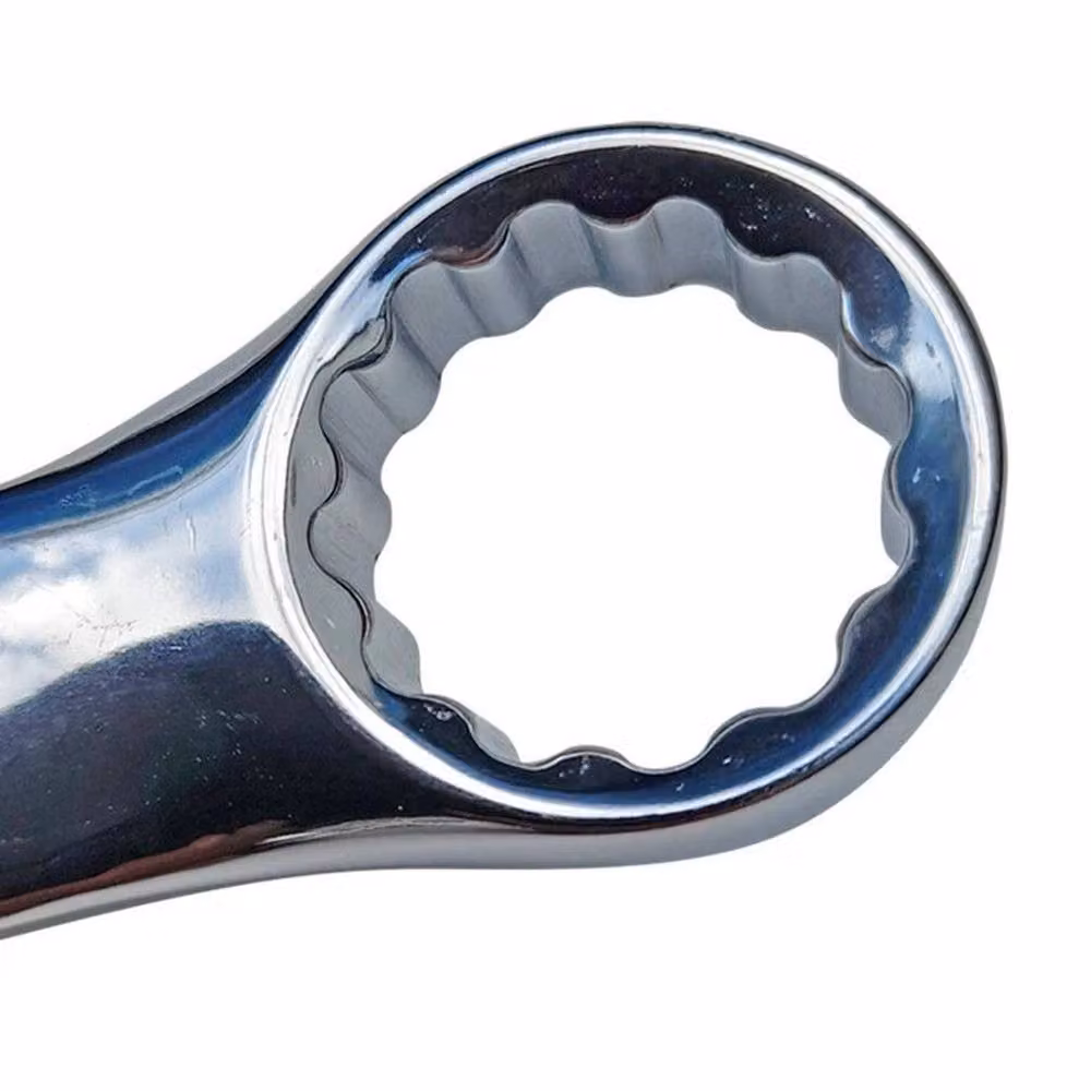 NESTLUNE Combination Spanner Wrench Metric Ring Open Ended, Silver, W/D/H: 400 x 400 x 21 mm – 2