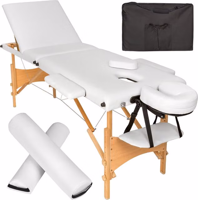 Tectake Daniel Massage Table Set - White