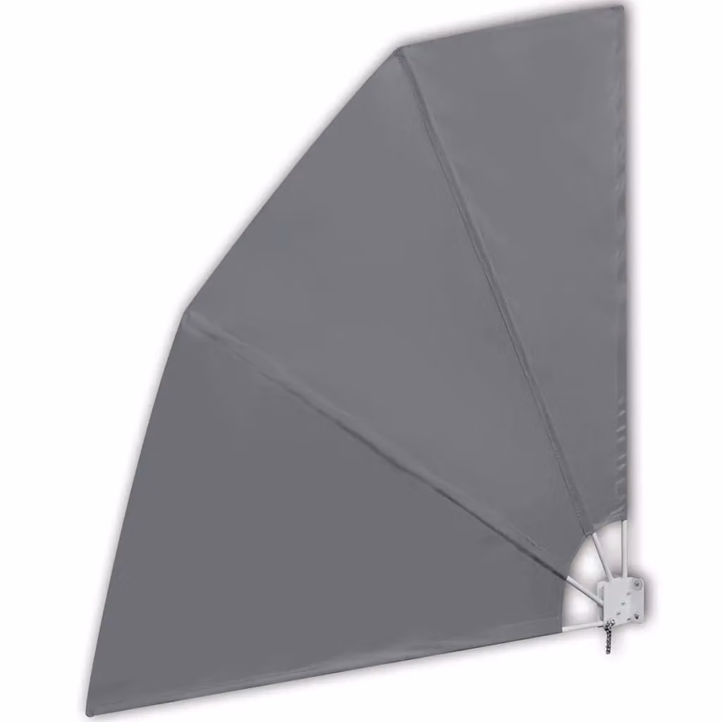 Berkfield Home Collapsible Balcony Side Awning in Grey, W/D/H: 210 x 210 x 210 cm – 2