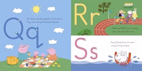 Ladybird Learn with Peppa: Peppa's Alphabet Adventure Multicolour Cardboard Book – 2