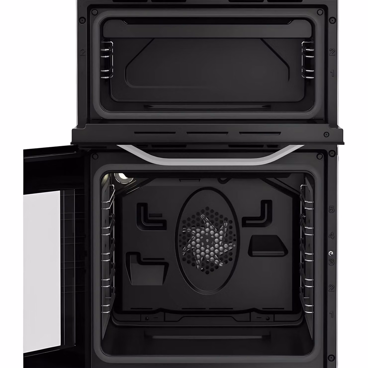 Hotpoint HTE5VCW White Freestanding Electric Cooker with Glass Ceramic Hob and 63L Capacity – 2