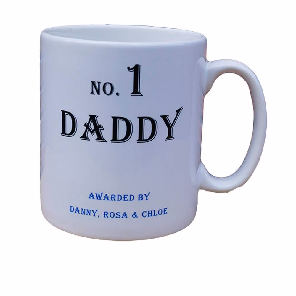 Uniqueful Personalised No. 1 Daddy Mug for Men in White – 2
