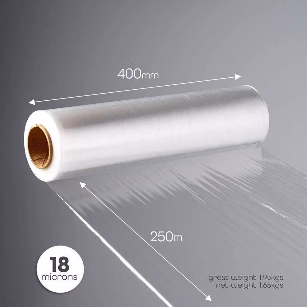 FLAVORA Heavy Duty Stretch Shrink Wrap Roll, Clear, W: 52 cm, L: 1000 cm – 4