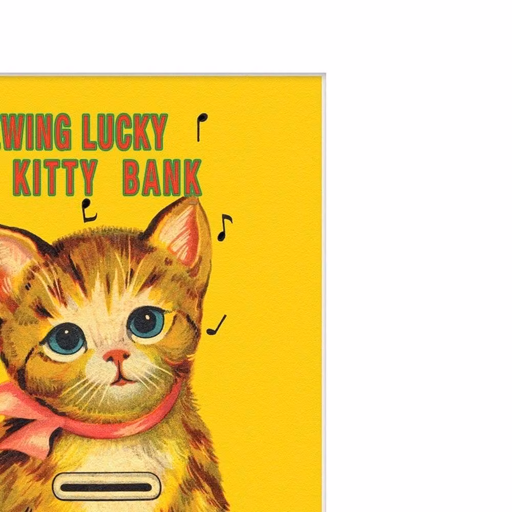 Pyramid International Mewing Lucky Kitty Paper Poster in Bright Yellow – 2