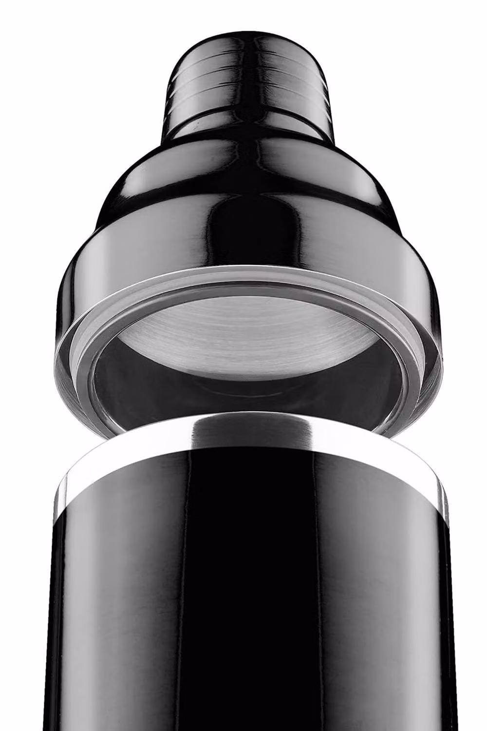 Final Touch Black Chrome Stainless Steel Double Wall Cocktail Shaker, 415ml – 3