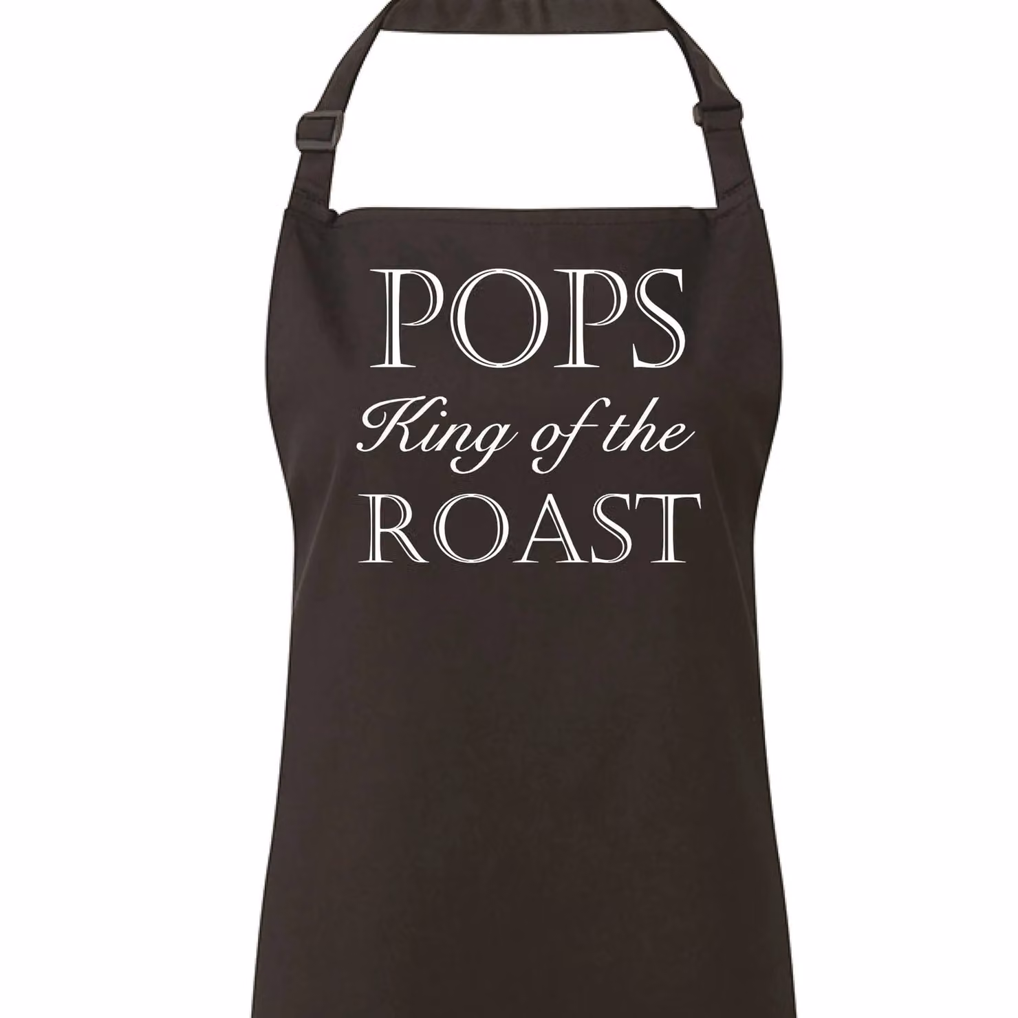 60 Second Makeover Pops King of the Roast Cotton Apron in Black – 2