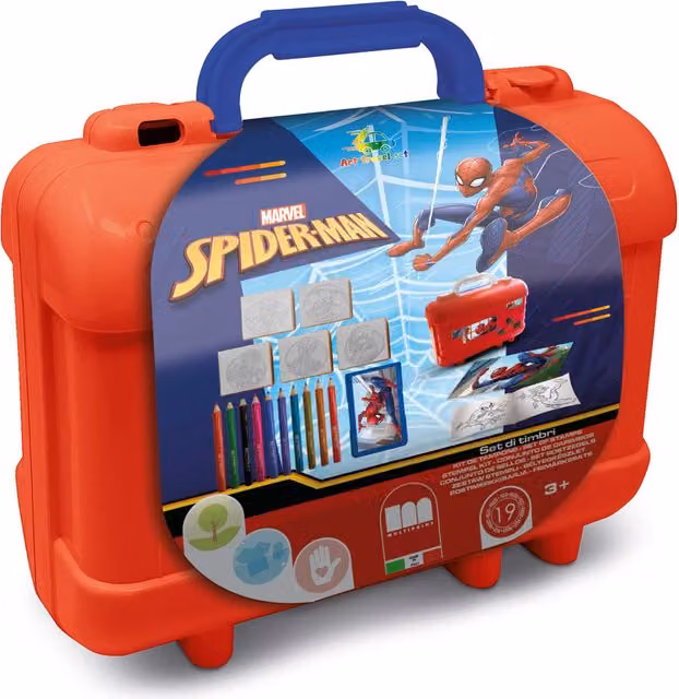 Multiprint Spider-Man Kids Activity and Craft Drawing and Colouring Set, Red
