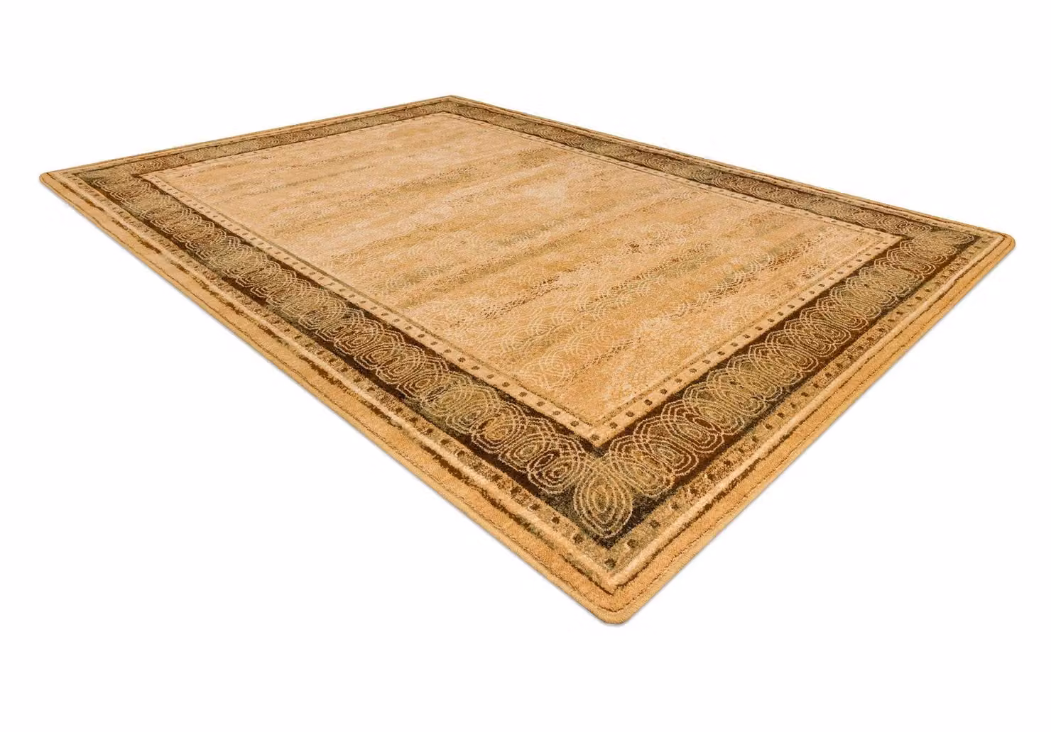 RugsX Wool Omega Vintage Rectangular Rug in Yellow, W: 150 cm, D: 100 cm – 2
