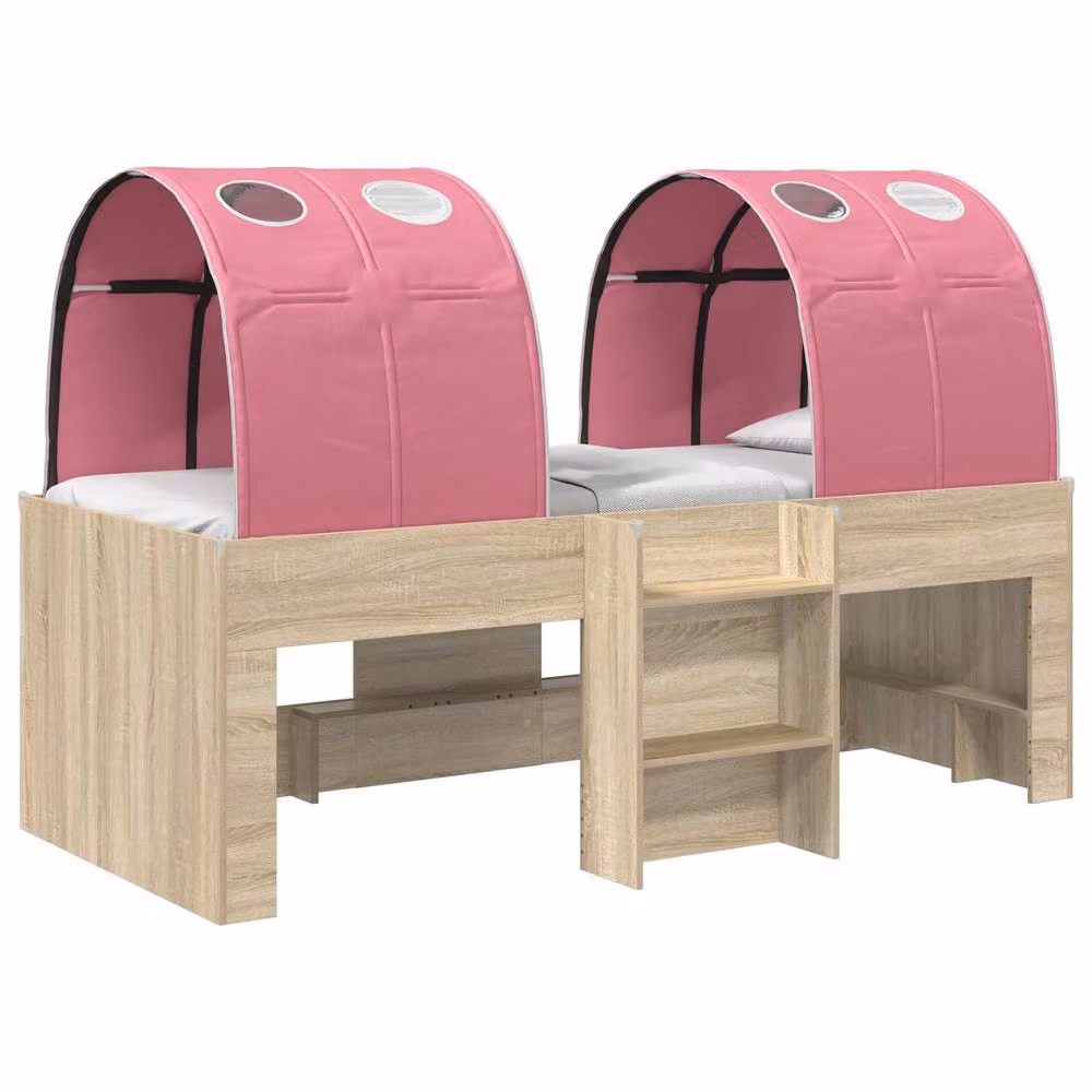 Berkfield Home Childrens Bed with Tunnel, 4 Piece Set in Sonoma and Pink Engineered Wood – 2