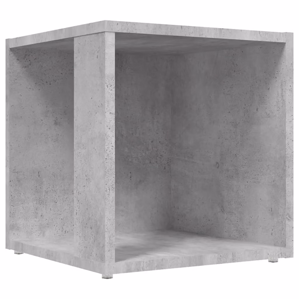 Berkfield Home Square Side Table in Grey Composite Wood, W/D/H: 33 x 33 x 34.5 cm – 2