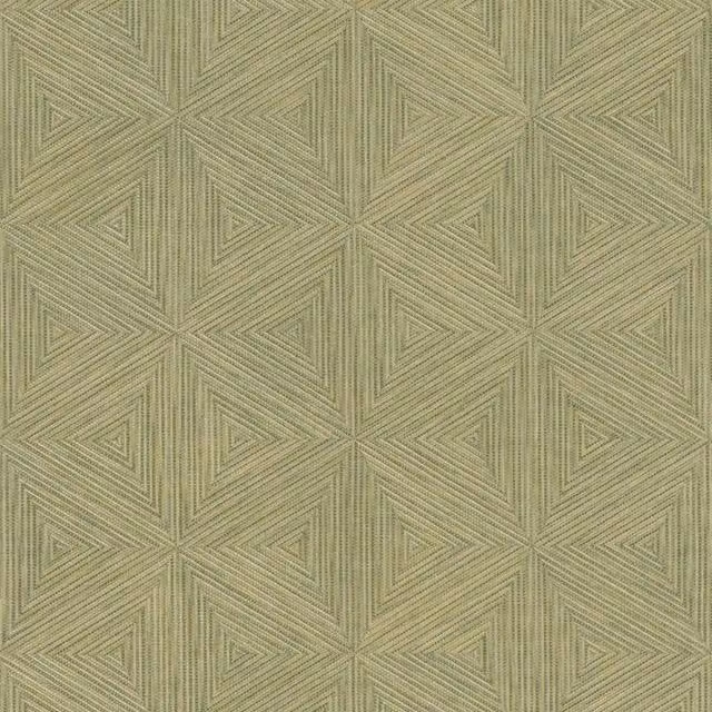 Rasch Boho Geometric Textured Vinyl Wallpaper in Green