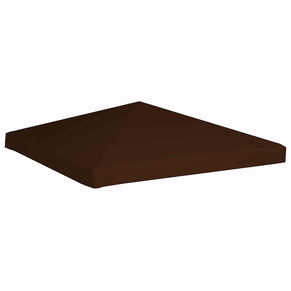 Berkfield Home Brown Polyester Gazebo Top Cover 3 x 3 m – 3