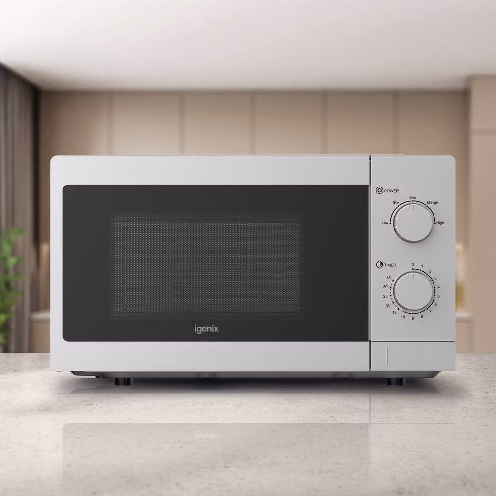 Igenix 20L Solo Manual Microwave 800W in Silver and Black – 4