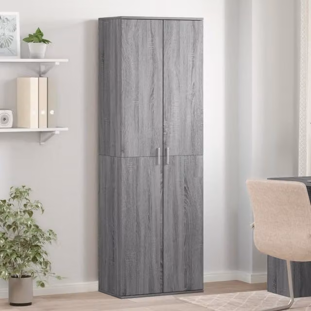 Berkfield Home Grey Sonoma Highboard W: 60 cm, D: 35 cm, H: 180 cm – 1