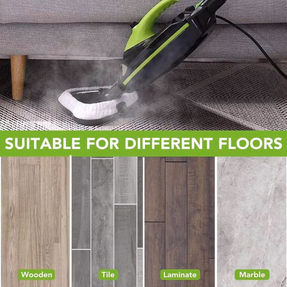 EONLION 16 Pack Microfibre Steam Mop Pads, White, Width: 100 cm – 2
