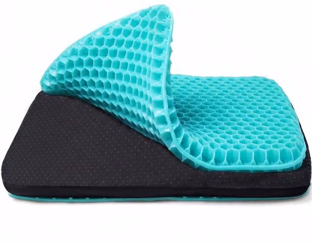 PAWNORA Soft Breathable Gel Foam Seat Cushion in Turquoise and Green for Adults – 1