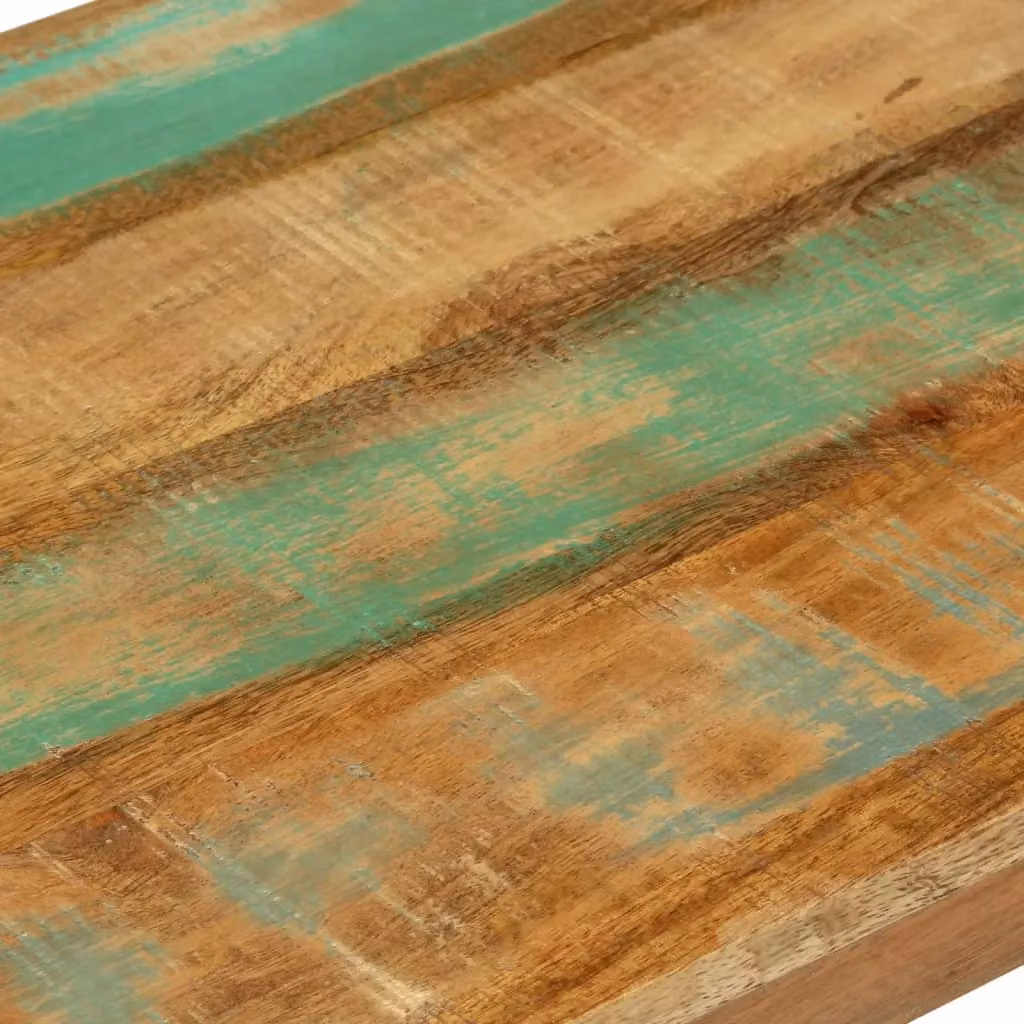 Berkfield Home Industrial Reclaimed Solid Wood Console Table, Multicolour, W/D/H: 110 x 35 x 75 cm – 5