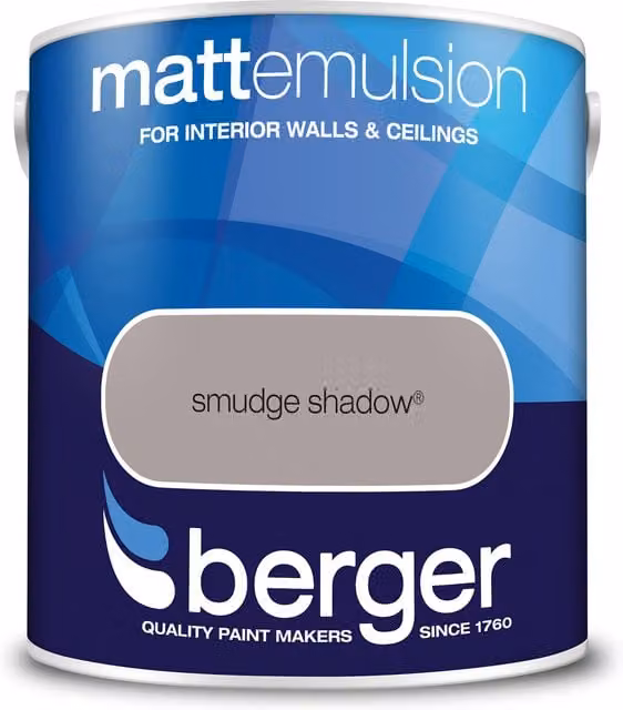 Berger Smudge Shadow Matt Dispersion Emulsion in Grey