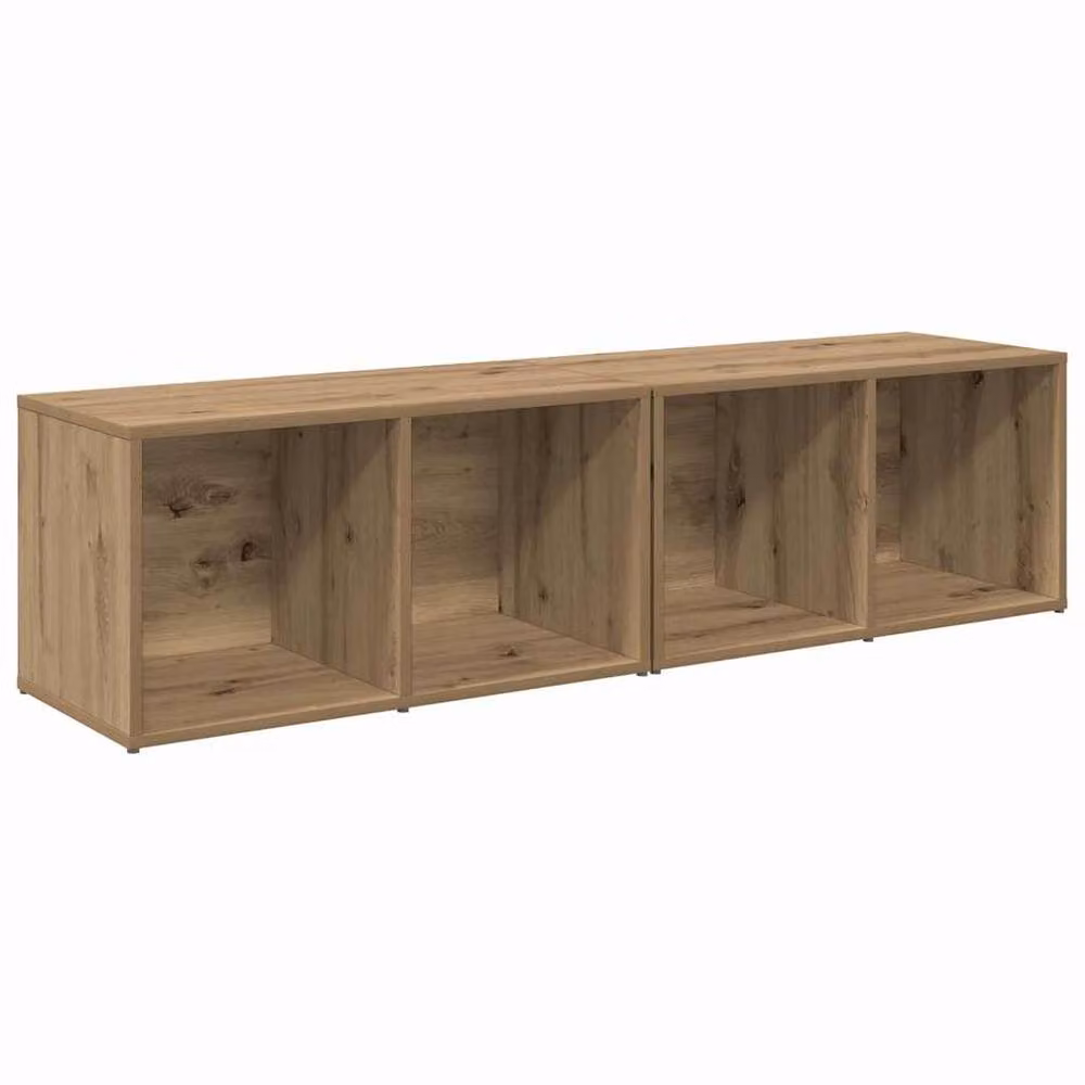 Berkfield Home Modern Artisan Oak 2 Piece Living Room Set in Brown – 1