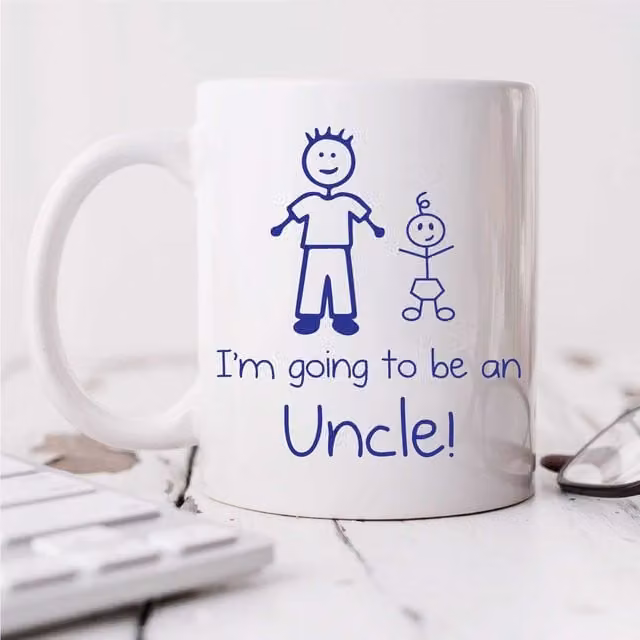 60 Second Makeover I am Going to be an Uncle White Ceramic Mug