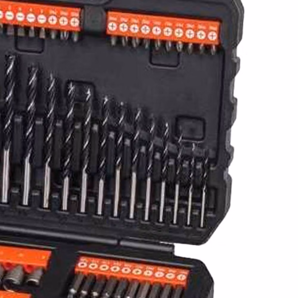 Black+Decker HSS Drill and Screwdriver Bit Set in Black and Gold – 2
