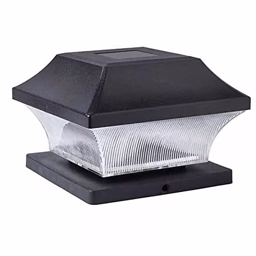 Smart Garden Set of 4 Black Solar LED Post Lights with Dusk Sensor