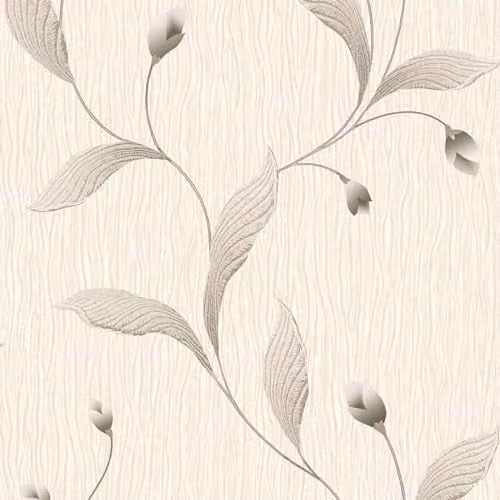 Belgravia Decor Tiffany Textured Floral Trail Wallpaper in Charcoal Grey – 1