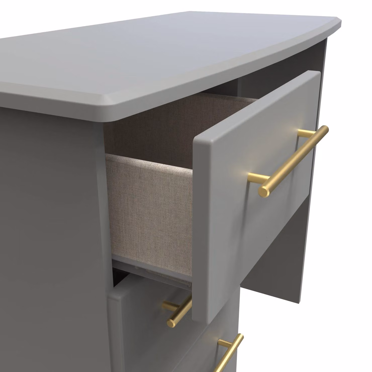 2 U Helmsley Ready Assembled Vanity in Dark Grey and Gold – 4