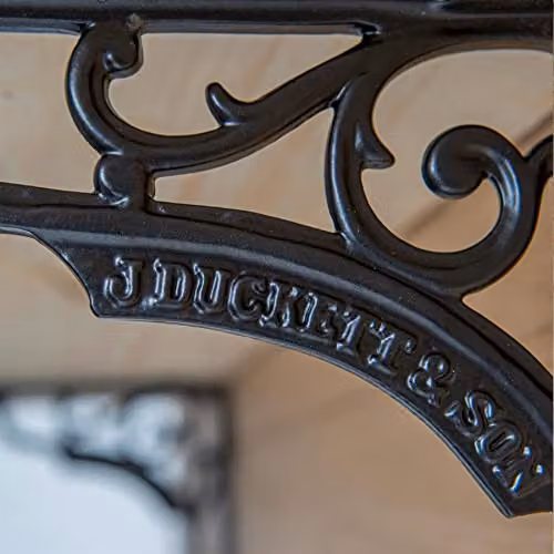 Hammer and Tongs Ornate Iron Shelf Bracket in Matt Black, Pack of 4 – 5