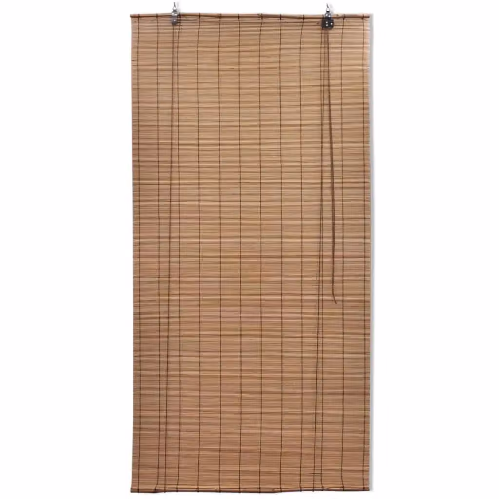 Berkfield Home Brown Bamboo Roller Blinds W: 120 cm, H: 160 cm – 2